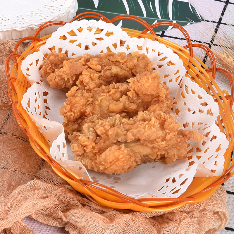 Papel floral cocina para hornear papel absorbente de aceite papas fritas Papel de encaje ovalado almohadilla de comida frita pastel de papel almohadilla de papel de pizza