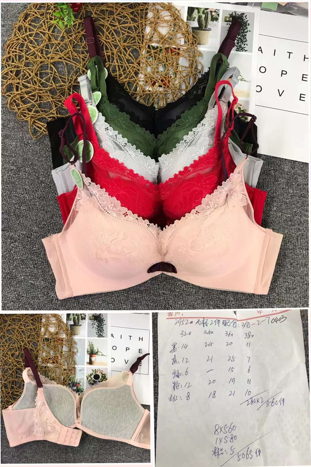 Nuevo Sujetador de encaje cintura ajustable que adelgaza la ropa interior de pecho pequeño empuja hacia arriba la ropa interior cómoda empuja hacia arriba el sujetador sin costuras
