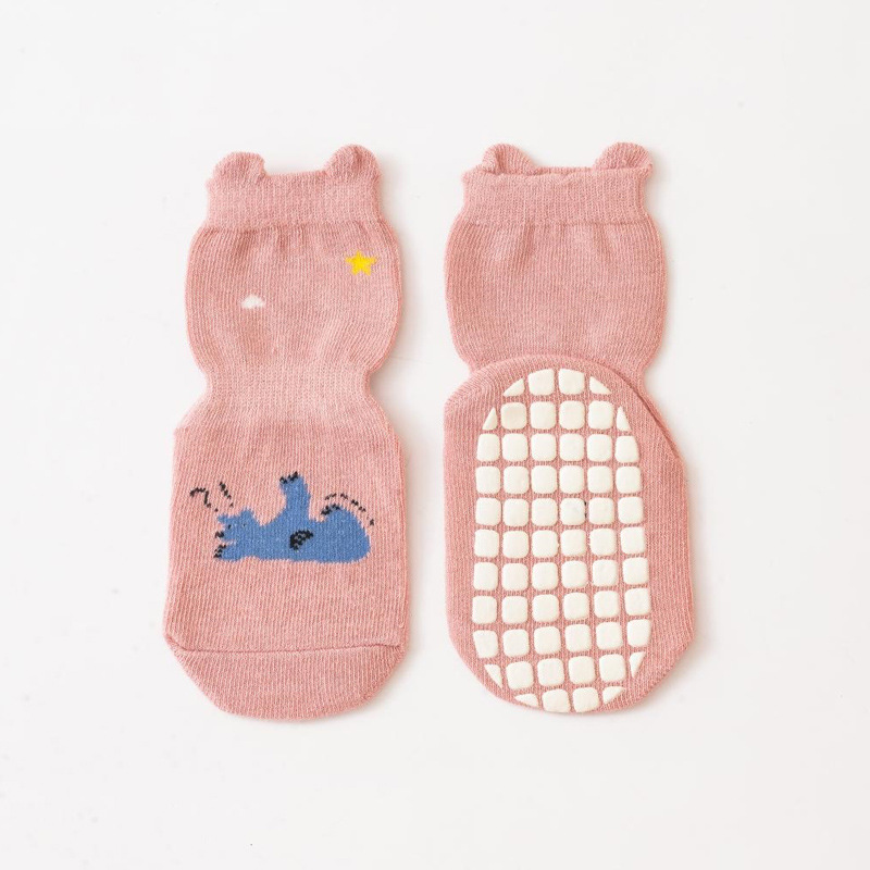 2023 calcetines de piso de dibujos animados de bebé calcetines de niño de otoño e invierno de algodón transpirable antideslizante inferior calcetines DE LOS NIÑOS Calcetines de trampolín