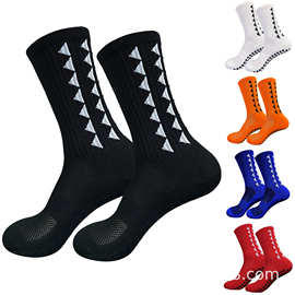 temu外贸跨境足球袜男中筒地板袜子毛巾底毛圈加厚点胶防滑运动袜