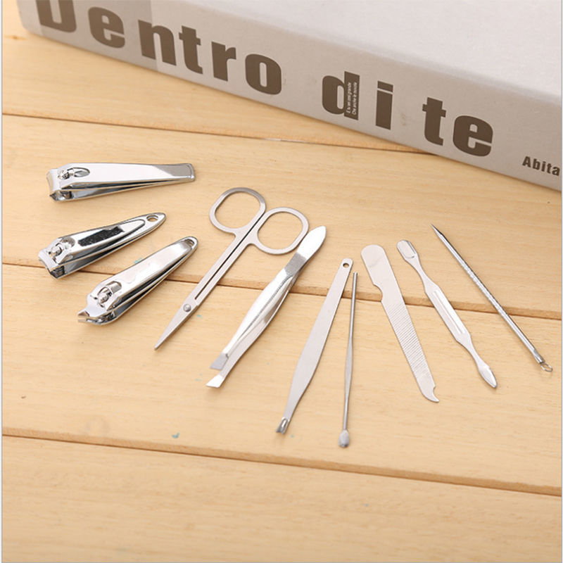 Ten nail sets nail clippers Set Nail Clippers nail enhancement tools Pedicure Set nail trimming Beauty Set