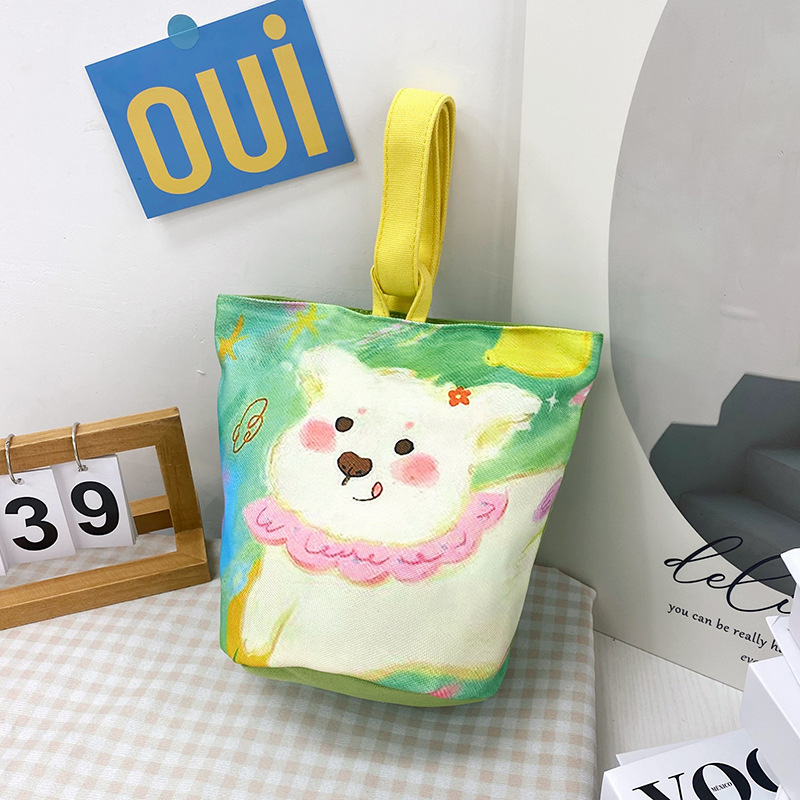 Bolsas de lona de mano en stock bolsas de lona de viento pueden imprimir logotipo para niños regalos bolsas de mano bolsas de mamá