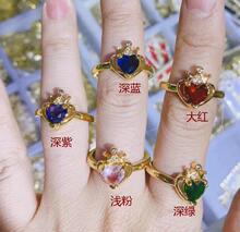 ΢�14k����ɫ΢��ʯ�ʹڐ��Ĵ��ʯ��ָŮʳָָ�h�Ʒ���Q