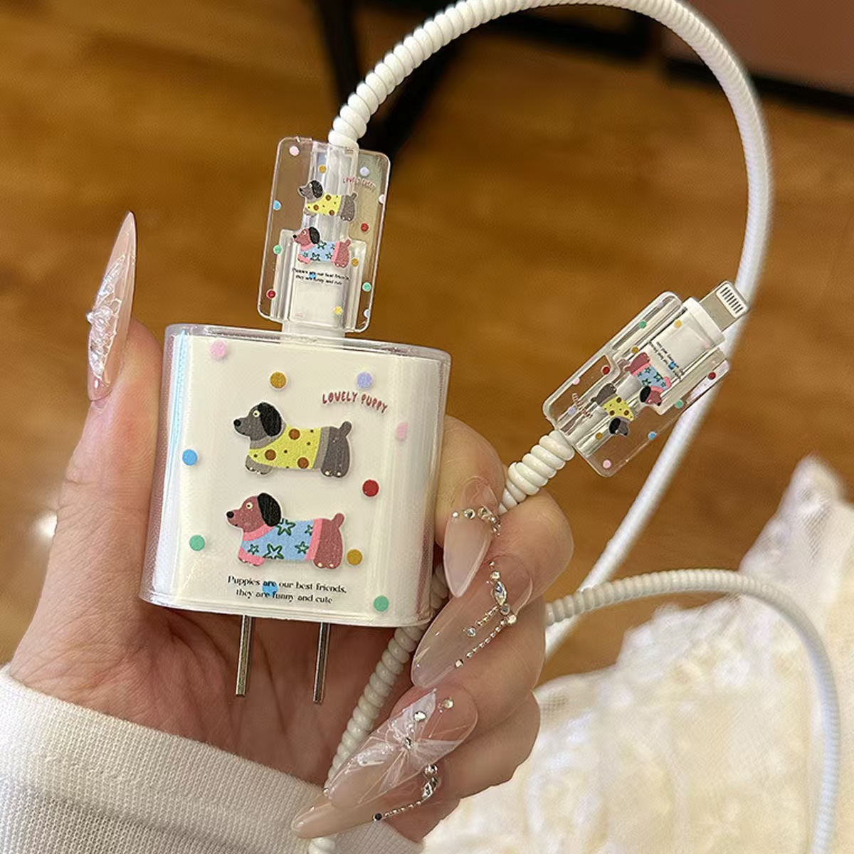 Para Apple 14 línea de datos cubierta protectora iPhone13 cargador cabezal 12promax bobinado estuche para iPad