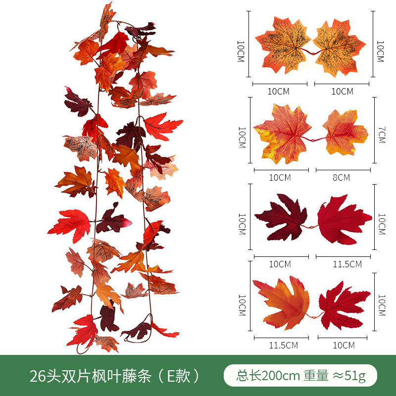 26 heads of bilateral maple leaf E model