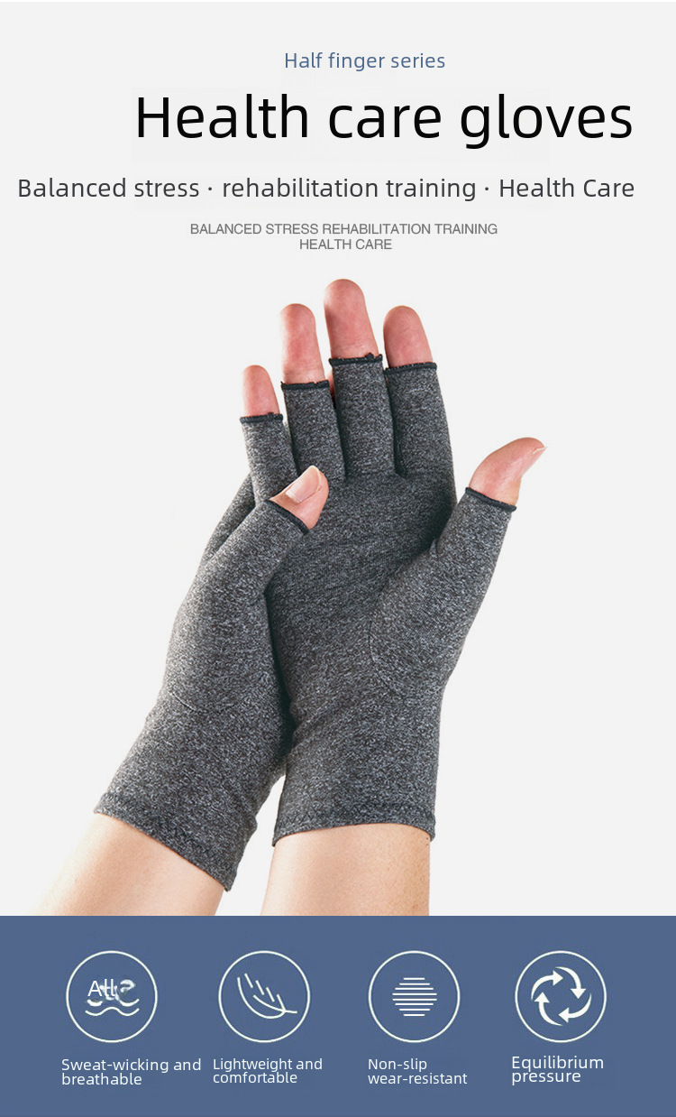 explosion pressure health training gloves men and women half finger joint care fitness sports cycling gloves_voghion.com