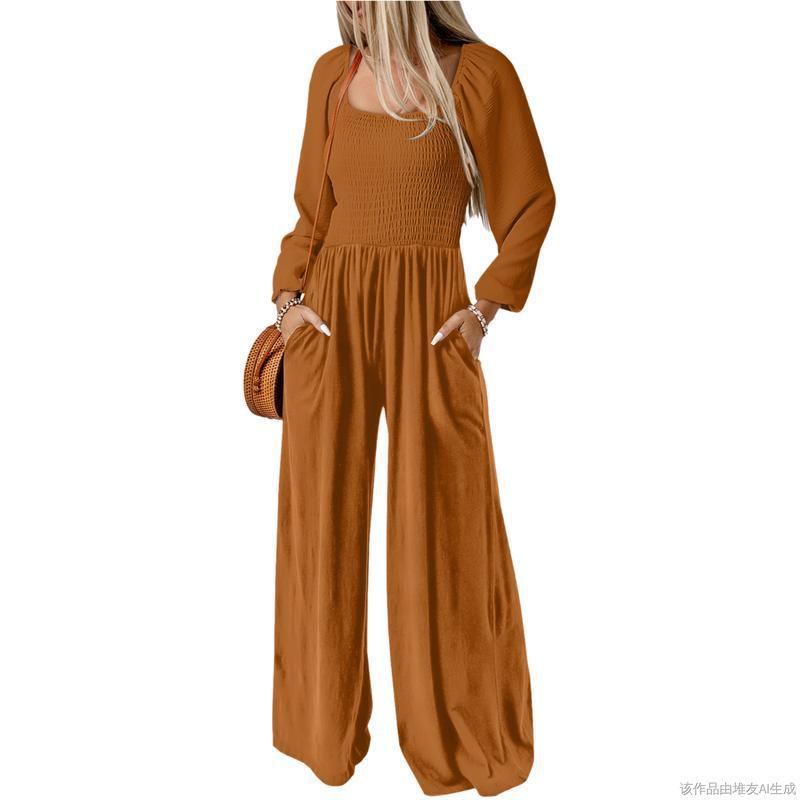 款Women's Casual Loose Overalls Jumpsuits One Piece Long|undefined