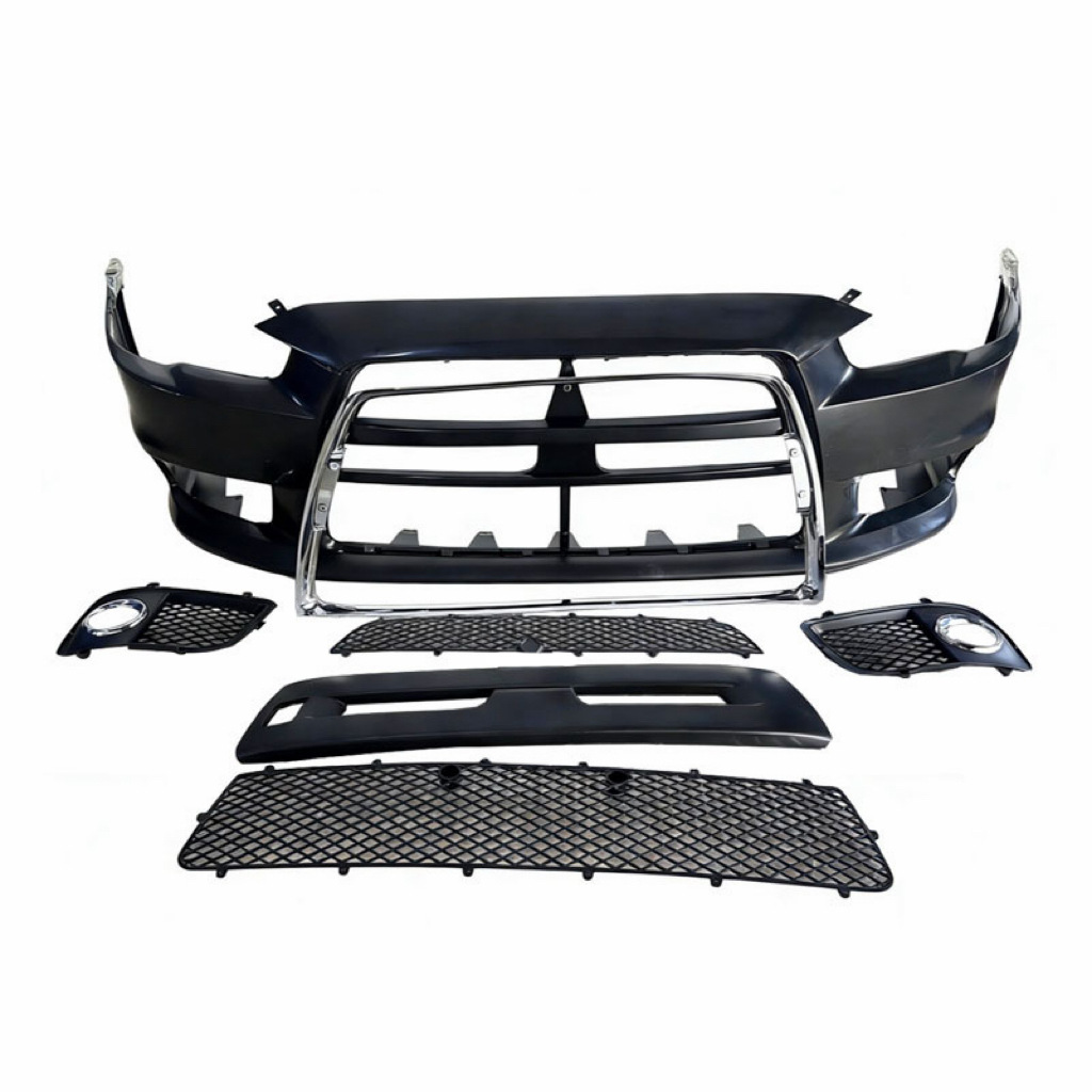 Suitable for Mitsubishi Lancer Evo10 Electroplated Front Bumper Surround Modification Parts, Car Exterior Parts Made of Pp Material