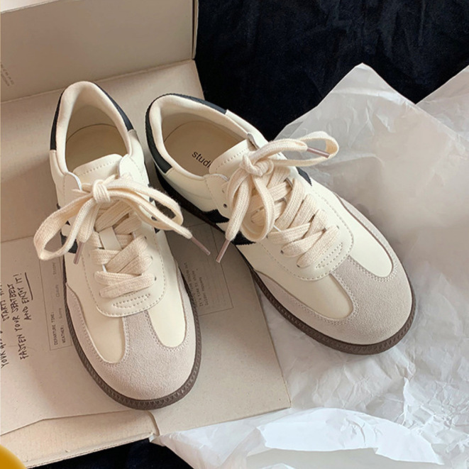 Grape Mom studiolee Vintage All-match Color Matching Thick-soled Casual Sports Sneakers Desun-training Shoes Women's Trendy Spring and Autumn Grape Mom studiolee Vintage All-match Color Matching Thick-soled Casual Sports Sneakers Desun-training Shoes Women's Trendy Spring and Autumn