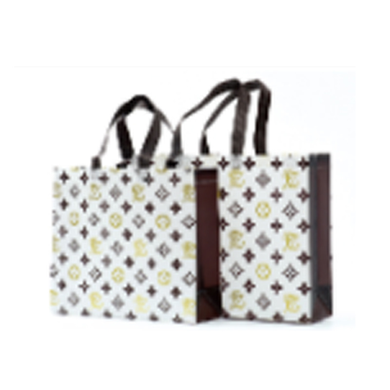 En stock bolso no tejido personalizado Impresión logotipo ropa publicidad bolsa color película no tejida