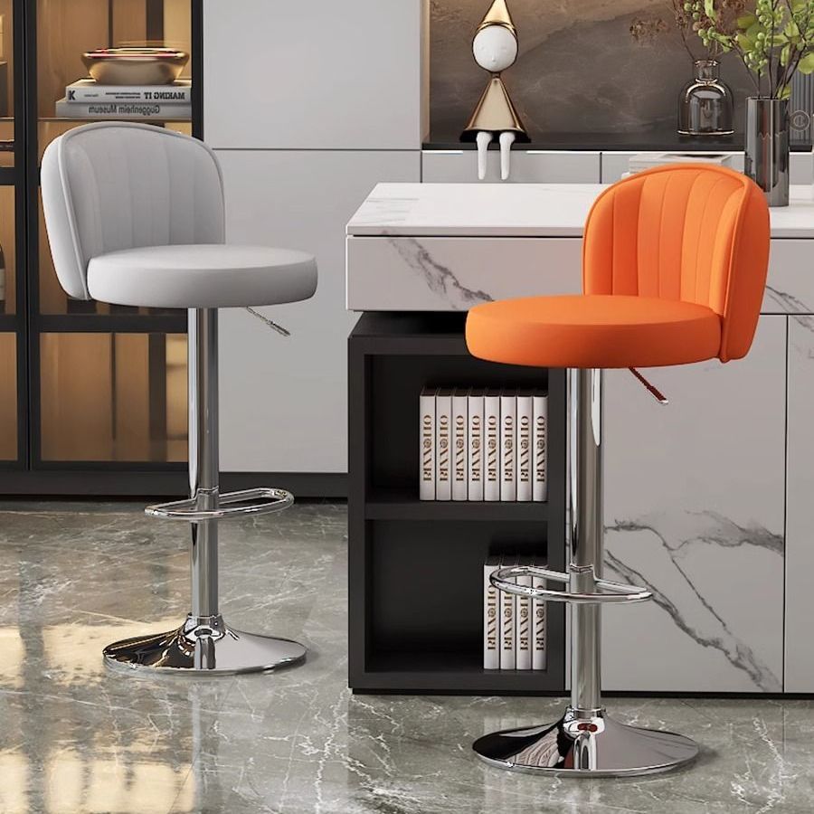 Rotating Lift Chair Bar Chair Home Backrest Stool High Stool Cashier Counter Front Desk Chair Commercial Round Stool