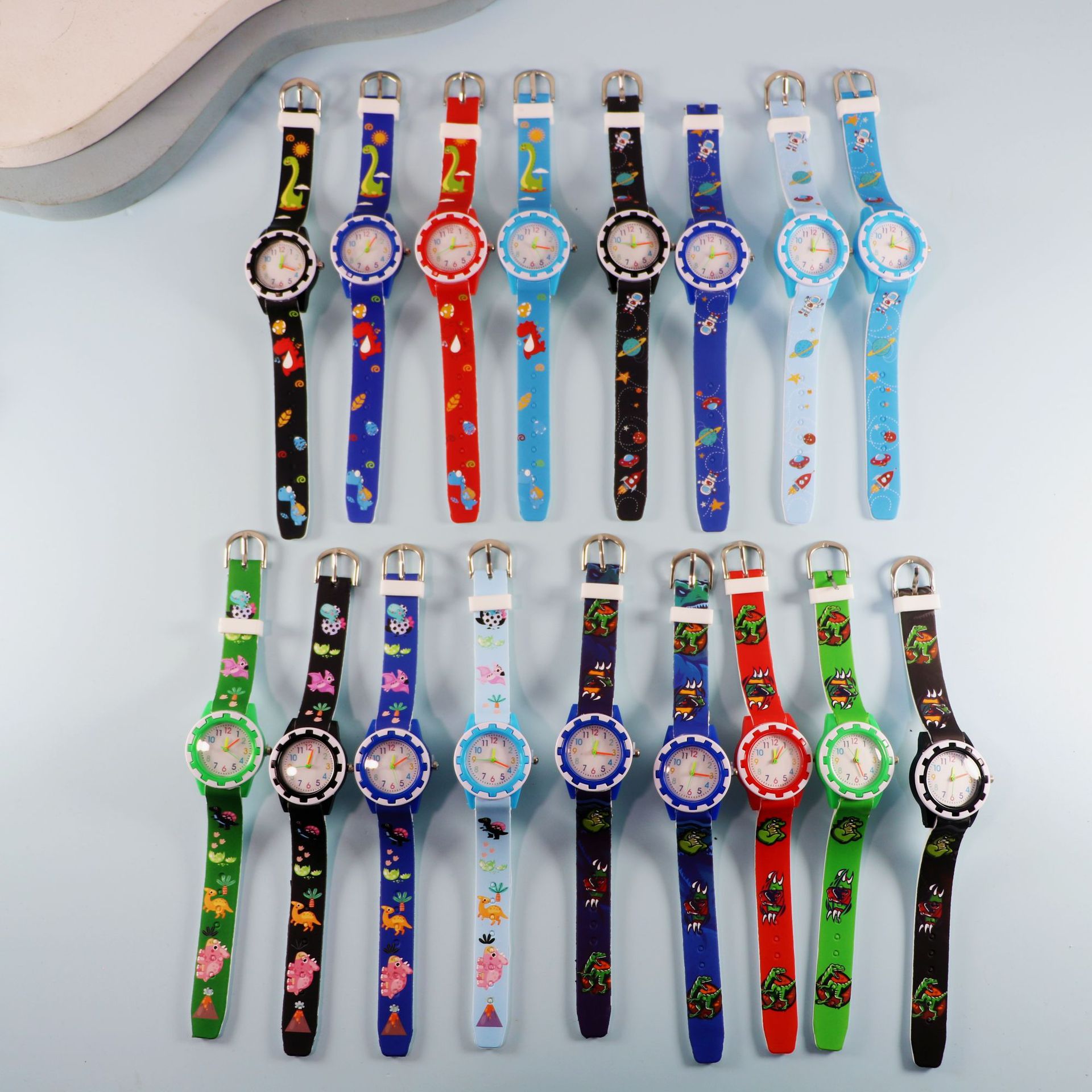 New Gear Silicone Round Shell Children's Watch Quartz Watch Student Children's Watch Trendy Hot-Selling Model
