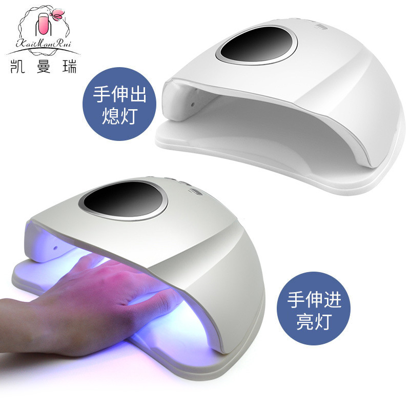 Lámpara de manicura transfronteriza de alta potencia de 180W, luz de fototerapia de manicura de inducción inteligente, lámpara UV de horneado especial para manicura