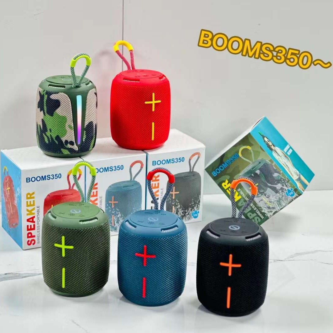 New Booms350 Wireless Bluetooth Speaker Outdoor Satchel Subwoofer Rgb Colorful Light Mini Waterproof Small Speaker