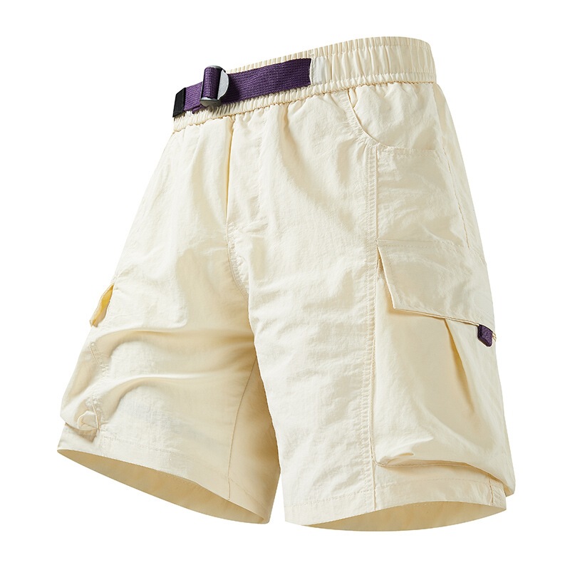 Outdoor Quick-Dry Pants, Loose Elastic Shorts, Fitness, Hiking, Walking, Couple Style, Durable, Versatile Summer Pants