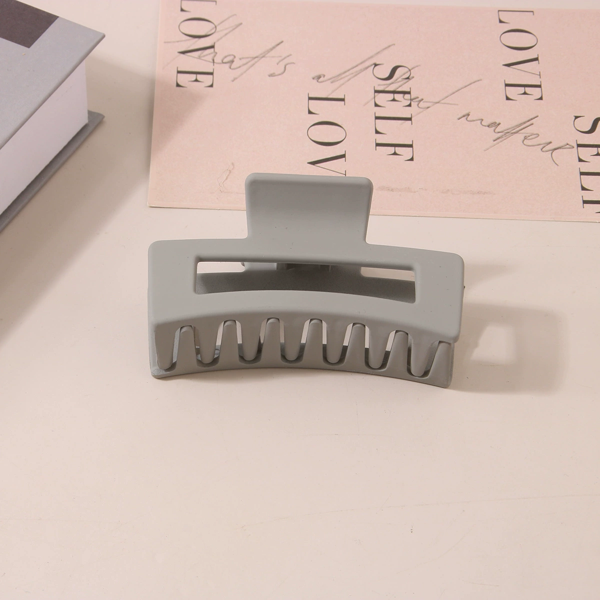 (Cross-border trading), rectangular matte crab pin, big shark, hairgrip, Amazon, simple and elegant design