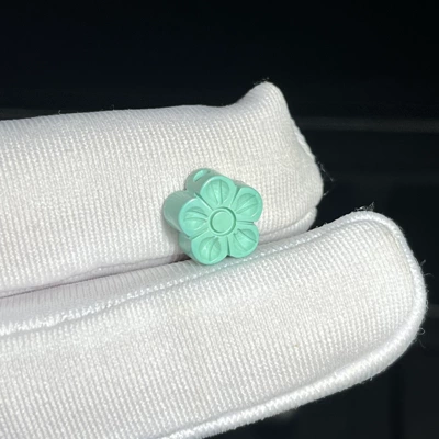 Magnesite Small Flower Accessories DIY Crafts Turquoise Accessories Bracelet Spacer Beads Braided Rope Pendant Creative Accessories (Zərgərlik ara hissələri) - flower-95mm