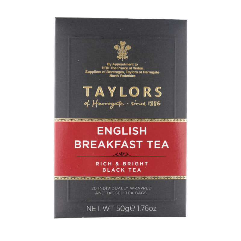 Recommend TAYLORS British imported Taylor tea British breakfast black tea 20-piece bag tea seasoning tea bag Recommend TAYLORS British imported Taylor tea British breakfast black tea 20-piece bag tea seasoning tea bag