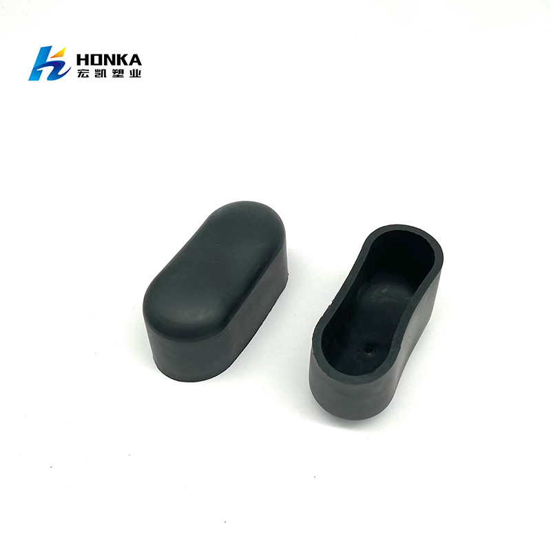 厂家批发30X70椭圆平管套 脚套 椭圆套 防滑套 健身器材配件