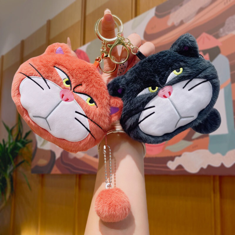 Lucifer Coin Purse Stuffed Doll Keychain Cartoon Coin Earphone Storage Bag Couple Bag Doll Pendant
