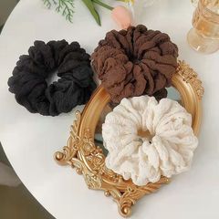 クリームクリームクリーム大腸ヘアリング女性高級感インスタ韓国系大サイズの髪ひも森系仙美髪飾り馬尾髪ひも