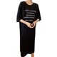 Pajamas Women's Modal Loose Large Size Nightgown Thin Printed Half-Sleeve Fat Dress Outwear