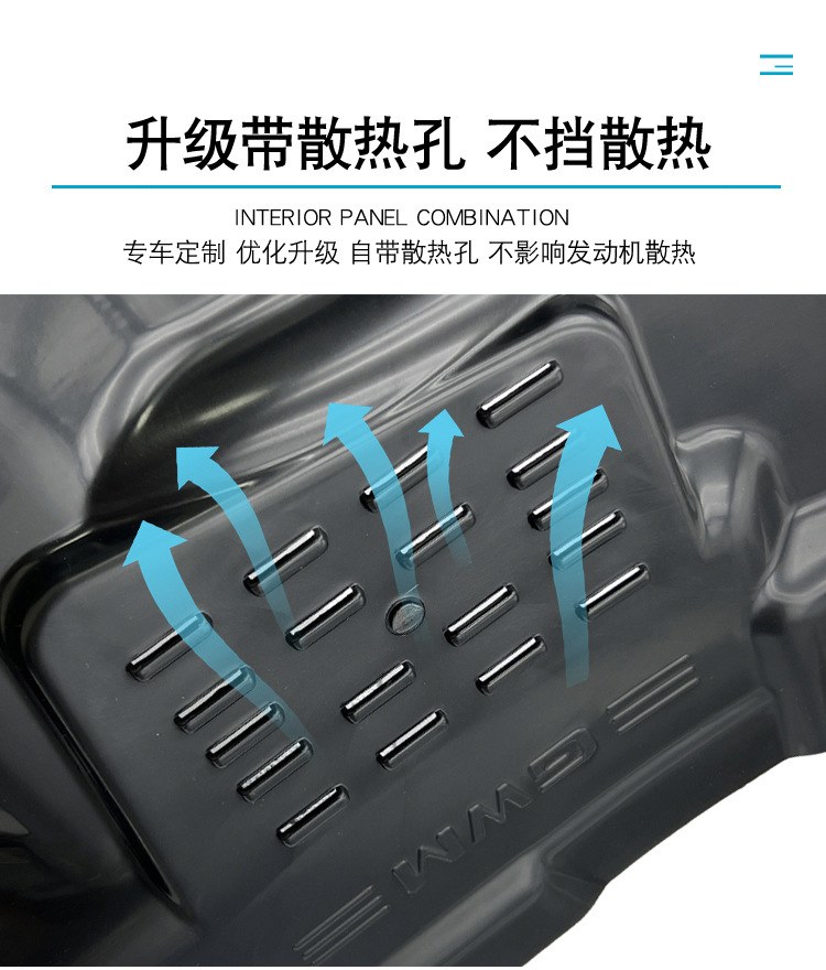 Haval Raptor V7 Big Dog Xiaolong Left Front Wheel Engine Compartment Liner Mudguard Upgraded Second-Generation Heat Dissipation Protection Modification Parts