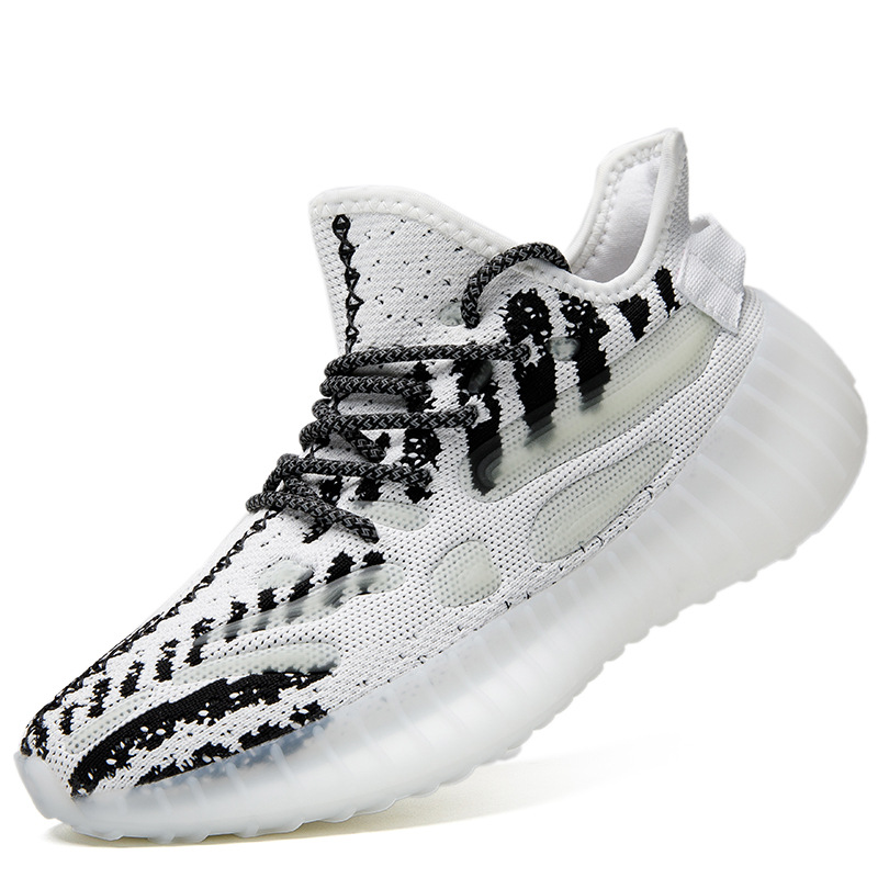 380 Men's and Women's Shoes, Fly-Knit Coconut Shoes, Luminous Running Shoes, Spring and Summer Mesh Fashion Shoes, Sports Shoes, Mesh Running Shoes