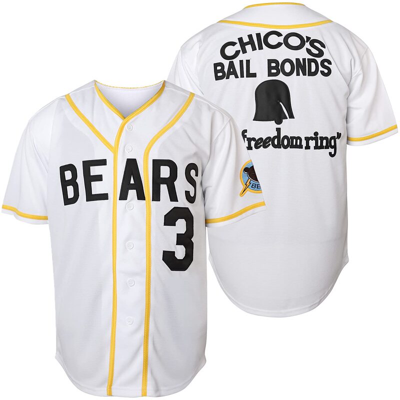 [Embroidered Us Size in Stock] Cross-Border Amazon Best-Selling Embroidered Baseball Shirt Movie Version Embroidered Jersey Baseball Uniform