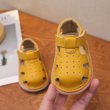 夏季新款宝宝凉鞋0-1-3岁软底婴儿学步鞋女防滑儿童鞋子男童真皮2