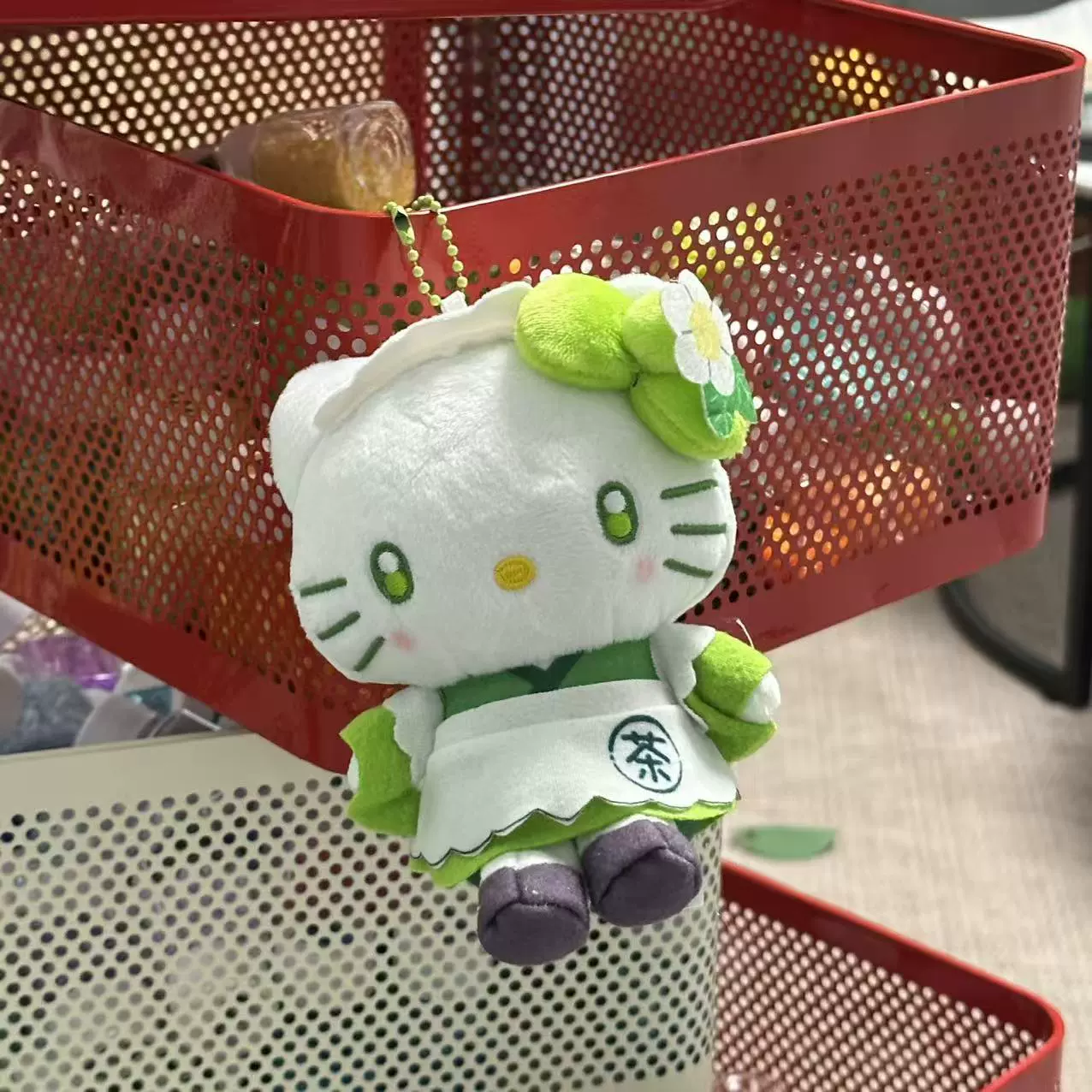 Плюшевый брелок-подвеска Hello Kitty, милый кукольный брелок для сумки, 11 см, легкий и прочный