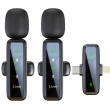 lieno无线麦克风领夹领夹收音直播录音降噪直播专用设备收音话筒