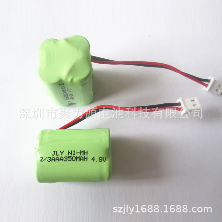 供应充电电池 镍氢电池2/3AAA350 4.8V 电池组异形7号电池玩具