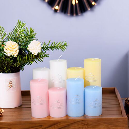 Huan Shuo Cylinder Scented Candle Holder Candle 5*7cm Home Decor Creative Gift Power Outage Household Round Candle