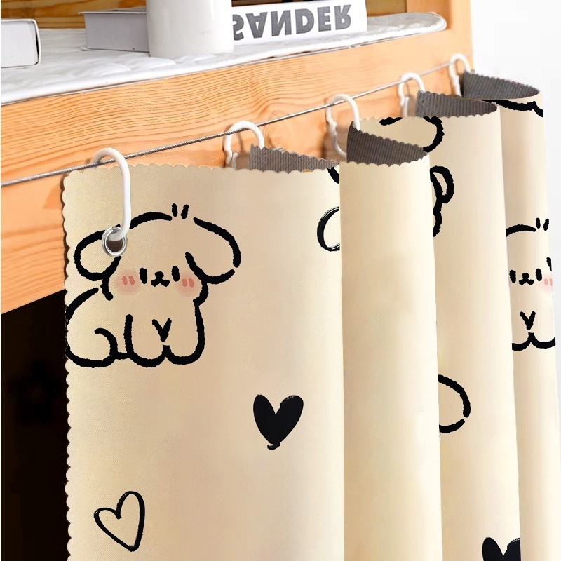 Student Dormitory Shading Single Bed Curtain Upper Bent Bent Curtain Bedroom Table Curtain Bed Shading Curtain Bed Covering Full Coverage