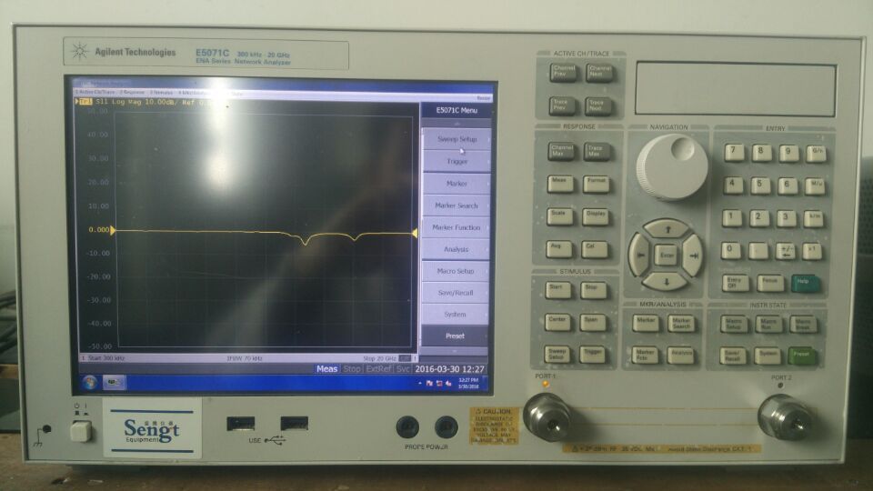 E5071C Keysight美国网络分析仪20GHz 选件2K5 win7系统
