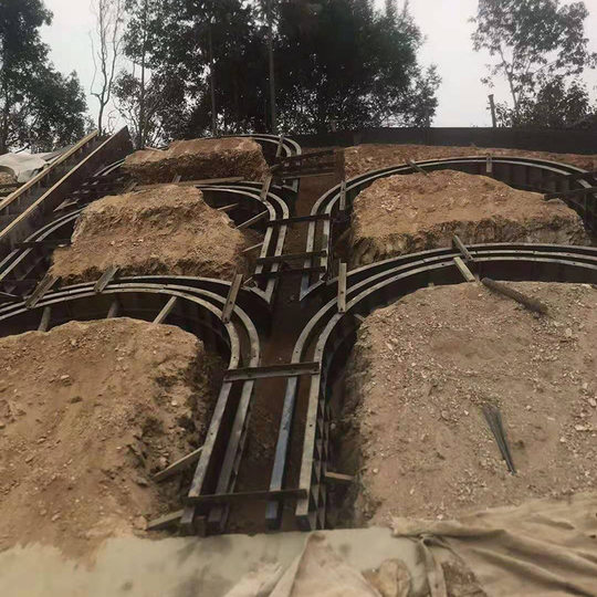 Arch skeleton slope protection steel mold Railway high-speed rail highway arch bone mold ecological slope protection mold