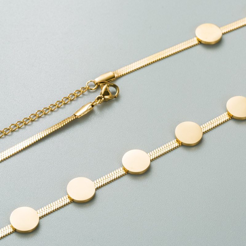 Fashion Geometric Titanium Steel Plating Necklace 1 Piece