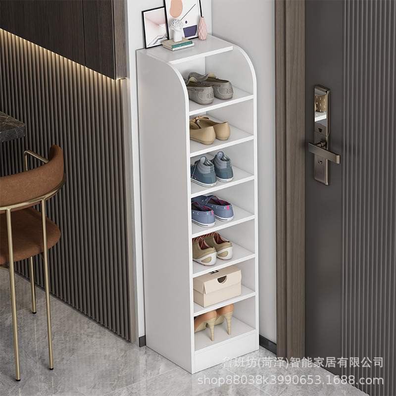 New Multi-Layer Shoe Cabinet Simple Doorway Household Multi-Layer Storage Cabinet Space-Saving Corner Corner Small Shoe Rack