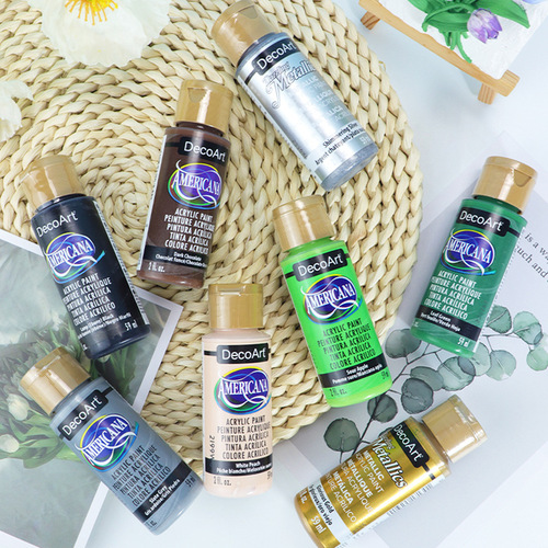 Original imported DA acrylic paint, handmade DIY plaster doll color painting, American Deco Art matte