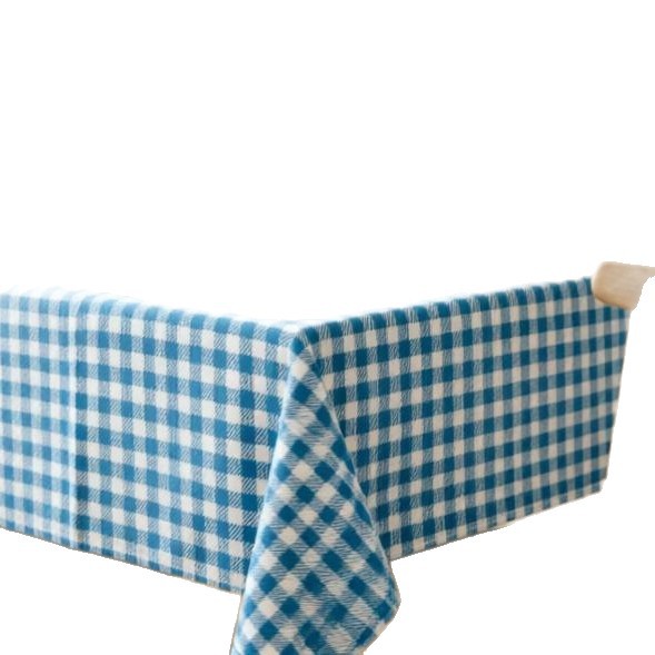 Teal de mesa a cuadros nuevo lujo ligero de alto nivel de sensación de decoración de la atmósfera de la mesa de té teal de mesa de comedor sin protección