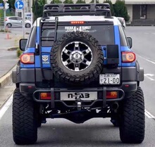 适用于丰田FJ酷路泽改装防撞后杠酷路泽后保险杠改装防撞杠铝合金