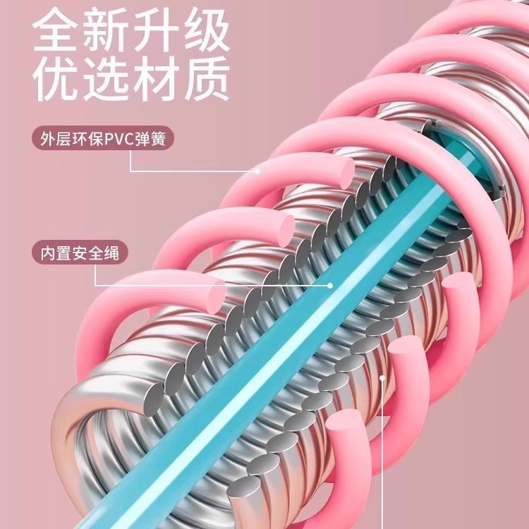 フラフープはお腹を引き締め、腰を傷つけずに減量します。女性はお腹を細くし、お腹を減らすことができます。フィットネス用の柔らかいスプリングフラフープです。|undefined