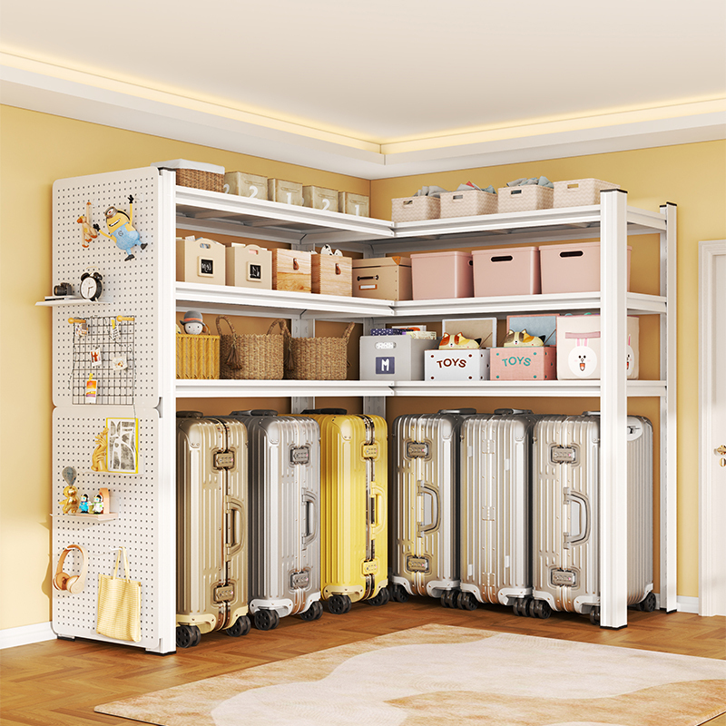 Household balcony 7-shaped L-shaped 90-degree corner multi-layer storage rack, warehouse corner integrated wall-mounted balcony storage shelf Household balcony 7-shaped L-shaped 90-degree corner multi-layer storage rack, warehouse corner integrated wall-mounted balcony storage shelf