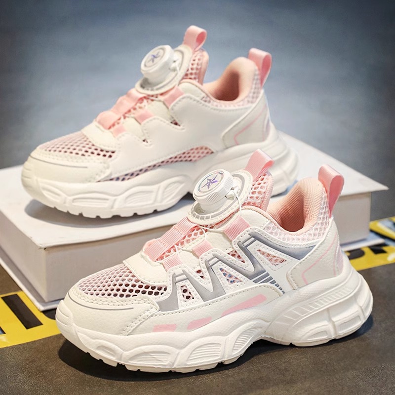 Zapatos para niños, zapatos de red para niñas, verano 2025, nuevos zapatos deportivos para niños, niños grandes, niñas, malla, correr transpirable