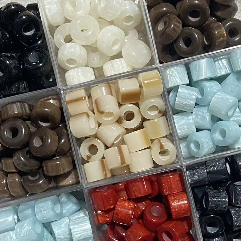 12*7mm Flat Wheel Beads Resin Large Hole DIY Clothing Accessories Shoe Laces Beads Bag Chain Threading Beads Accessories 12*7mm Flat Wheel Beads Resin Large Hole DIY Clothing Accessories Shoe Laces Beads Bag Chain Threading Beads Accessories