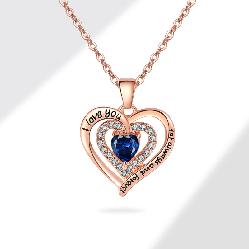 8g Weight Copper Pendant Material Zircon Inlay Material Pendant Necklace Classification Copper Chain Material 1 Piece Quantity Casual, Holiday, Daily Occasion Copper Material Letter, Heart Shape Pattern Women's Gender Plating Design Elegant, Lady Style Copper Plating Letter Heart Shape Zircon Pendant Necklace 14