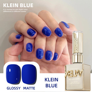 2025 New Klein Sapphire Blue Series Solid Color Nail Polish Gel Nail Shop Fashion Color