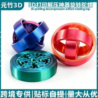 3D打印玩具烦躁圆形解压神器旋转陀螺跨境爆款指尖解压行星齿轮