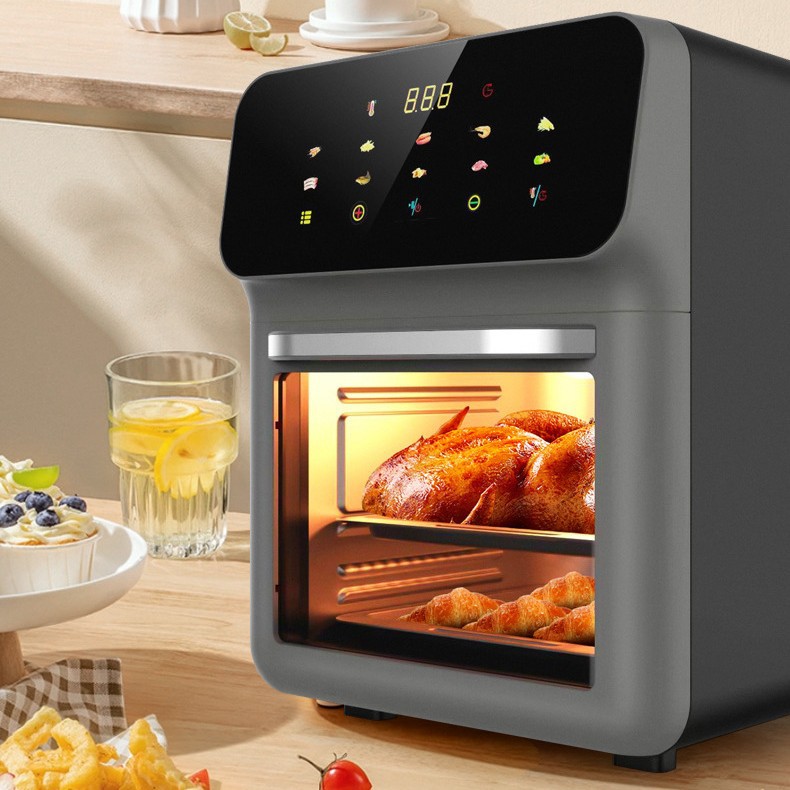 German Selected Visual Air Fryer 2025 New Household Large-Capacity Multi-Functional Smart Microwave Oven Electric Oven